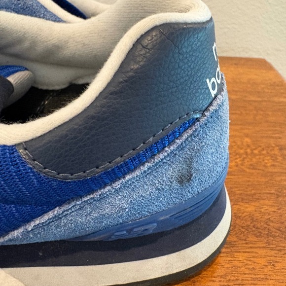 New Balance 515 Blue Suede Mesh Sneakers Men's 10.5 Light Blue Navy - Picture 6 of 13